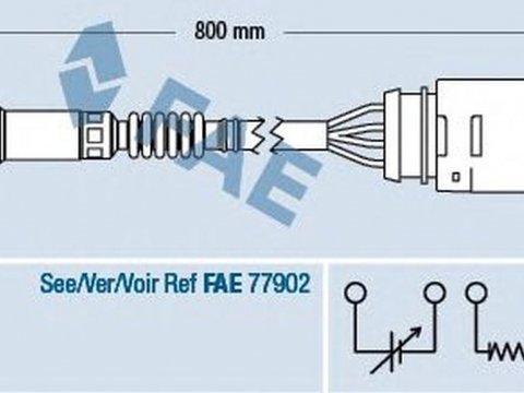 Sonda Lambda AUDI A4 Avant 8E5 B6 FAE 77203