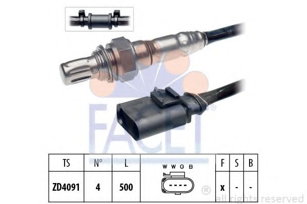 Sonda Lambda AUDI A5 Sportback (8TA) (2009 - 2016) FACET 10.8072