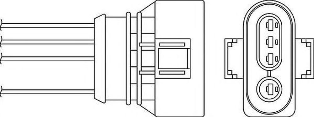 Sonda Lambda AUDI A8 4D2 4D8 BERU OPH008