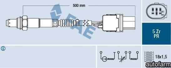 Sonda Lambda BMW 3 (E46) Producator RENAULT 22 6A 428 50R