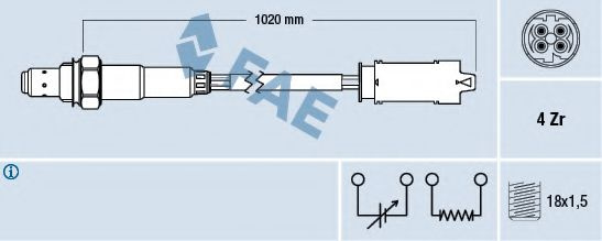 Sonda Lambda BMW X5 (E53) (2000 - 2006) FAE 77238