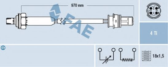 Sonda Lambda BMW Z3 (E36) (1995 - 2003) FAE 77190