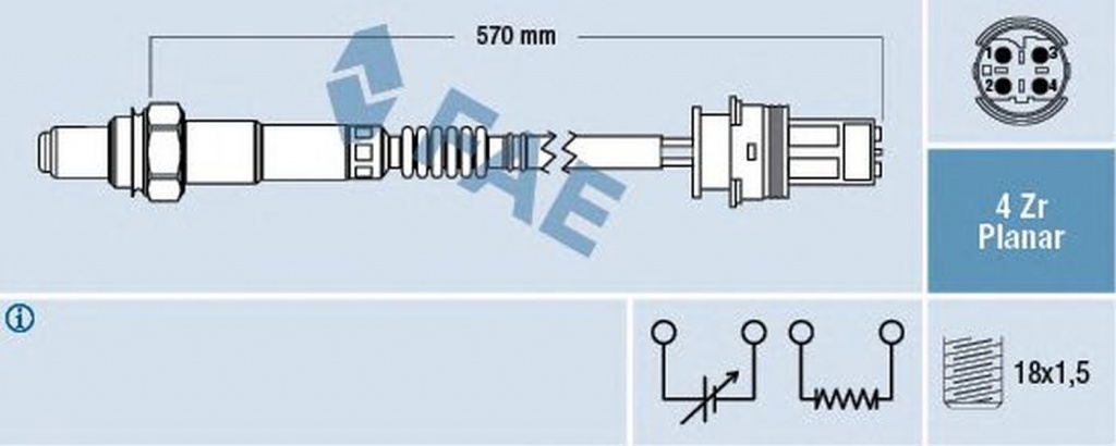 Sonda Lambda BMW Z4 cupe E86 FAE 77279