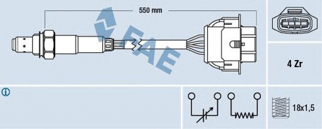 Sonda Lambda CHEVROLET ORLANDO J309 FAE 77342