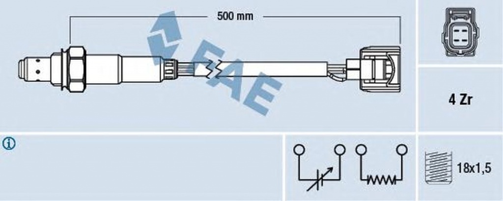 Sonda Lambda CHRYSLER VOYAGER IV RG RS FAE 77501