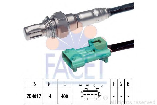 Sonda Lambda CITROËN NEMO combi (2009 - 2016) FACET 10.8068