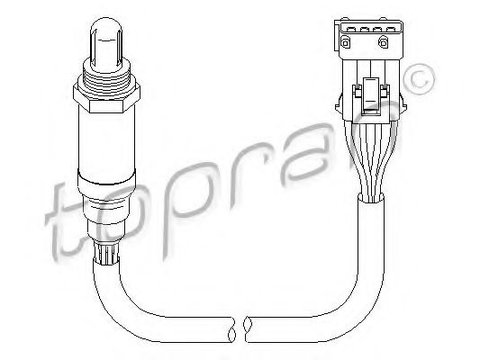 Sonda Lambda CITROËN ZX Estate (N2) (1993 - 1998) TOPRAN 721 857