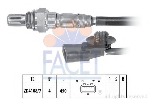 Sonda Lambda DACIA LOGAN II (2012 - 2016) FACET 10.8169