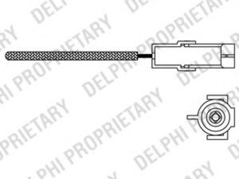 Sonda Lambda DAEWOO CIELO limuzina (KLETN) (1995 - 2008) DELPHI ES10966-12B1 piesa NOUA