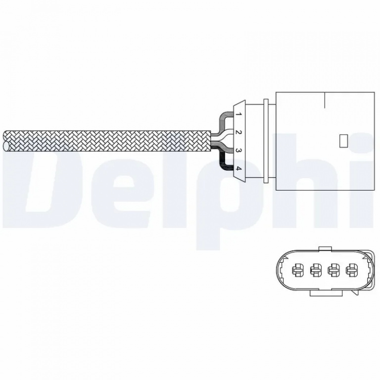 Sonda Lambda DELPHI VW PHAETON (3D1, 3D2, 3D3, 3D4, 3D6, 3D7, 3D8, 3D9) 2003-2016 - ES20338-12B1