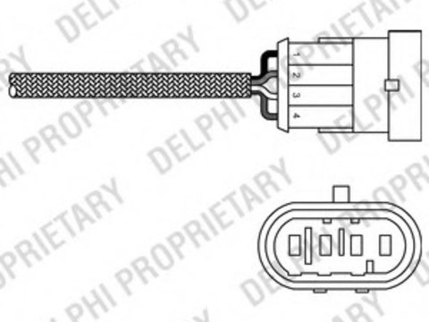 Sonda lambda ES20267-12B1 DELPHI pentru Fiat Brava Fiat Bravo Fiat Marea Fiat Multipla Fiat Stilo