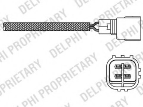 Sonda lambda ES20269-12B1 DELPHI pentru Toyota Corolla Toyota Starlet Toyota 4 Toyota Hilux Toyota Surf