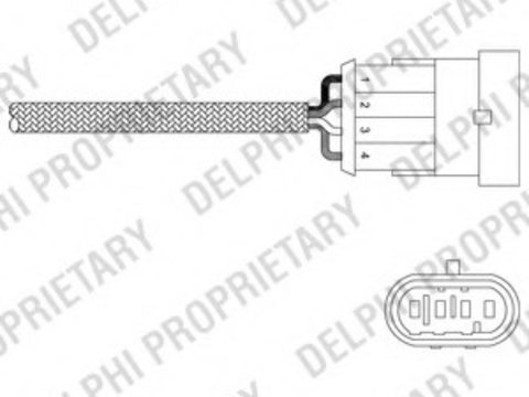 Sonda lambda ES20302-12B1 DELPHI pentru Fiat Doblo Fiat Punto Alfa romeo Mito Alfa romeo Giulietta Fiat Idea Fiat Brava Fiat Bravo Fiat Marea Alfa romeo Spider Alfa romeo 147 Alfa romeo 166 Alfa romeo Gtv Fiat Stilo Fiat Palio Fiat Strada Alfa romeo 