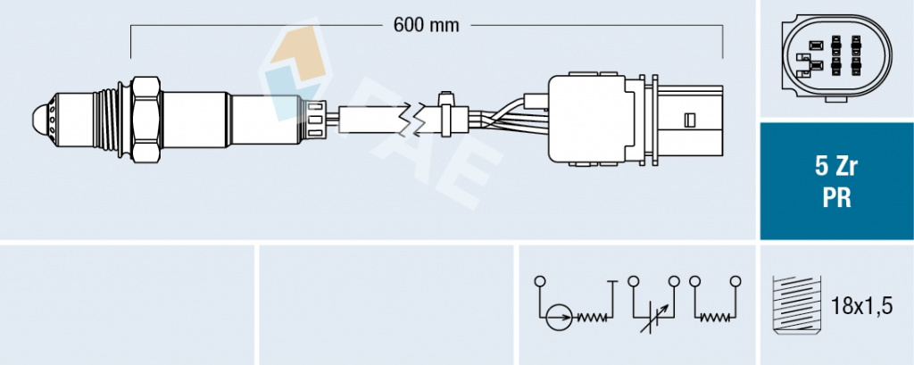 Sonda Lambda FAE 75030 la masina AUDI A6 Allroad C6 (4FH) 2006 2007 2008