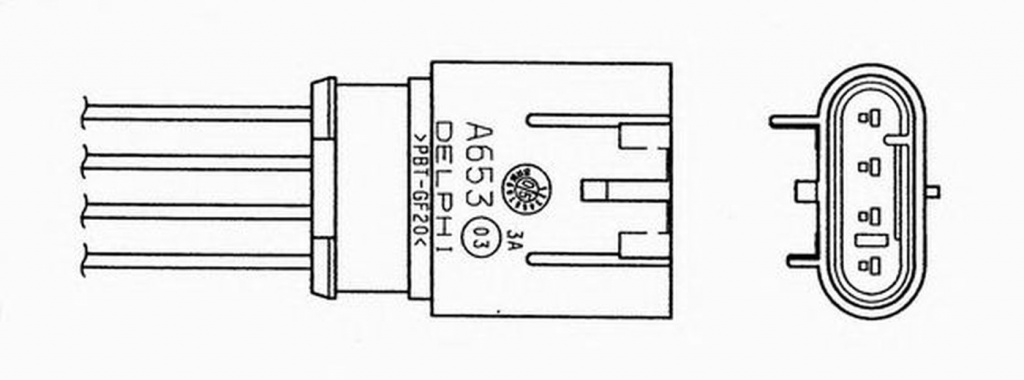 Sonda Lambda FIAT 500 312 NGK OZA629-A3