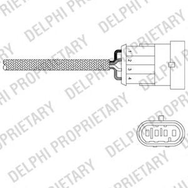 Sonda Lambda FIAT PUNTO EVO 199 DELPHI ES2030212B1