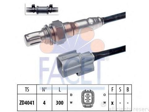 Sonda Lambda HONDA STREAM (RN) (2001 - 2016) FACET 10.7725