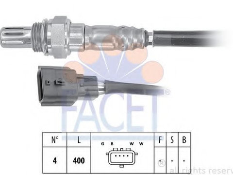 Sonda Lambda NISSAN NOTE (E12) (2013 - 2016) FACET 10.8225