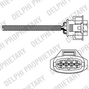 Sonda Lambda OPEL AGILA (A) (H00) (2000 - 2007) DELPHI ES20314-12B1 piesa NOUA