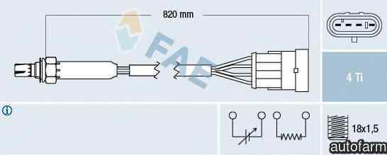 Sonda Lambda OPEL ASTRA F Cabriolet 53B FAE 77184