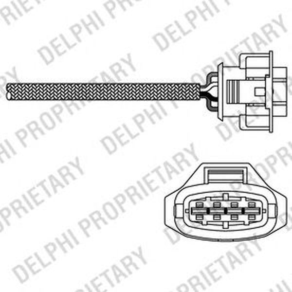 Sonda Lambda OPEL CORSA C F08 F68 DELPHI ES2031512