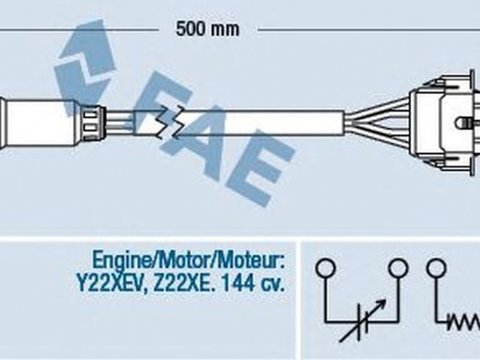 Sonda Lambda OPEL ZAFIRA B A05 FAE 77303