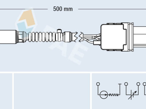 SONDA LAMBDA OPEL ZAFIRA TOURER C (P12) 2.0 CDTi (75) 110cp 130cp 165cp FAE FAE75060 2011