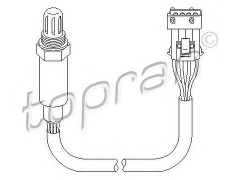 Sonda Lambda PEUGEOT 106   (1A, 1C) (1991 - 1996) TOPRAN 721 852