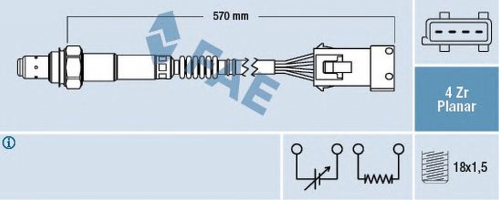 Sonda Lambda PEUGEOT 307 Break 3E FAE 77240