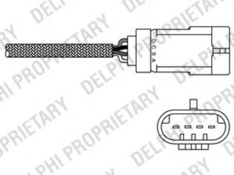 Sonda Lambda RENAULT ESPACE III (JE0) (1996 - 2002) DELPHI ES20280-12B1 piesa NOUA