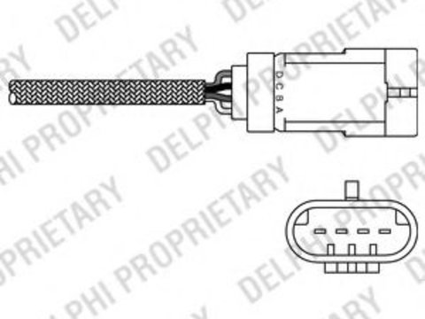 Sonda Lambda RENAULT GRAND SCÉNIC II (JM0/1_) (2004 - 2020) DELPHI ES20310-12B1