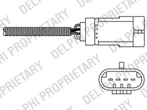 Sonda Lambda RENAULT TWINGO I C06 DELPHI ES2028012B1