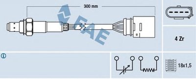 Sonda Lambda SKODA FABIA limuzina 6Y3 FAE 77435