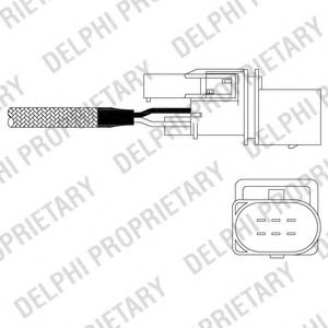 Sonda Lambda SKODA OCTAVIA II (1Z3) (2004 - 2013) DELPHI ES11015-12B1 piesa NOUA