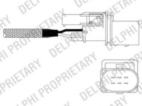 Sonda Lambda SKODA OCTAVIA II Combi (1Z5) (2004 - 2013) DELPHI ES11015-12B1 piesa NOUA