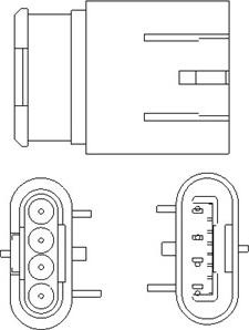 Sonda Lambda Sonda lambda numar fire 4 310mm ALFA 