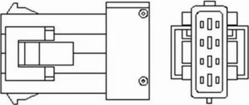 Sonda Lambda Sonda lambda numar fire 4 400mm CITROEN BERLINGO BERLINGO MULTISPACE BERLINGO-MINIVAN C2 C3 I C3 PLU PEUGEOT 807 (EB_), Dubita, 06.2002 - Magneti Marelli 466016355031