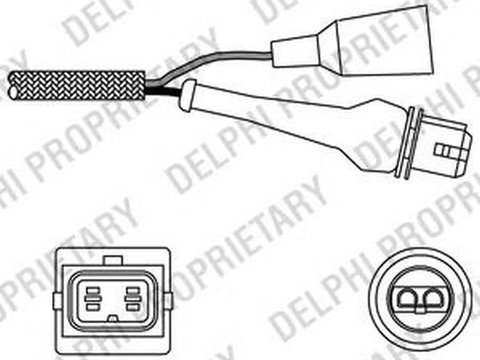 Sonda Lambda VOLVO 460 L 464 DELPHI ES1024212B1