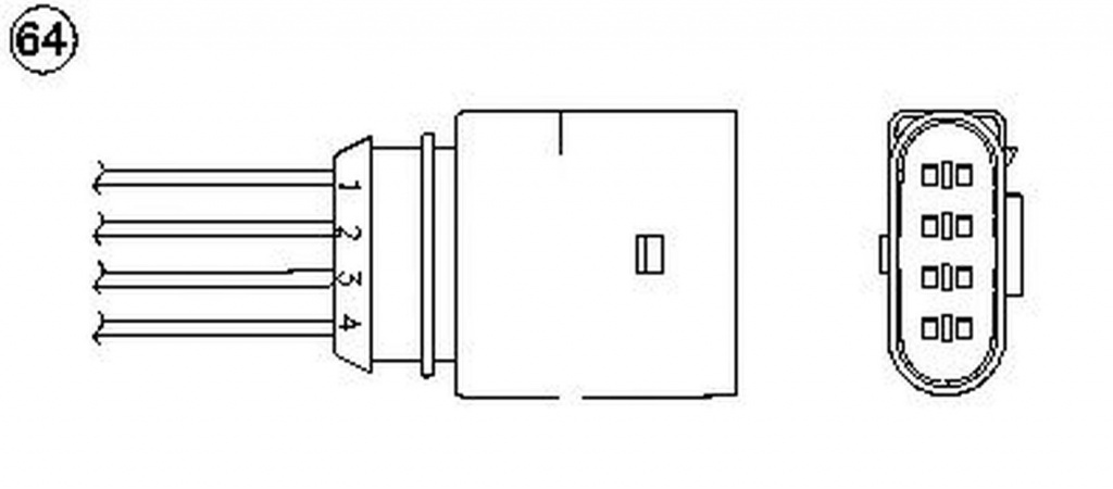 Sonda Lambda VW FOX 5Z1 5Z3 NGK OZA706-EE2