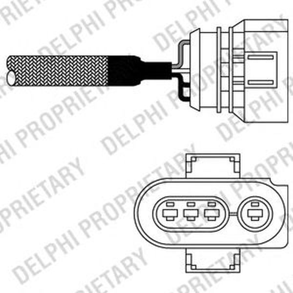 Sonda Lambda VW GOLF III Variant 1H5 DELPHI ES1096712B1