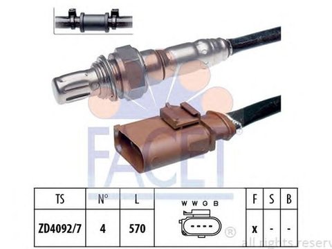 Sonda Lambda VW GOLF VI 5K1 FACET FA 10.7966