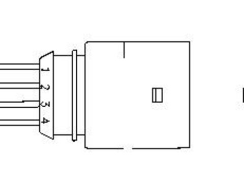 Sonda Lambda VW LUPO (6X1, 6E1), SEAT IBIZA Mk IV (6L1) - NGK 1883