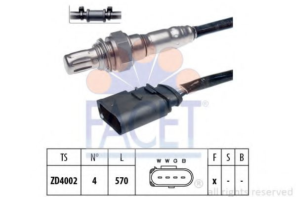 Sonda Lambda VW POLO (6R, 6C) (2009 - 2016) FACET 10.7600