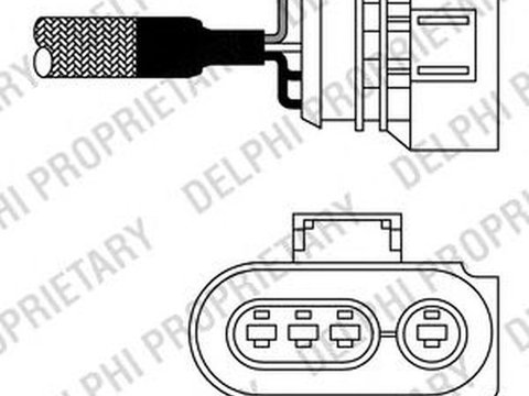 Sonda Lambda VW POLO caroserie 6NF DELPHI ES1098012B1