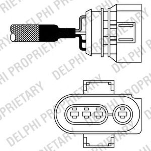 Sonda Lambda VW POLO CLASSIC 6KV2 DELPHI ES1056812