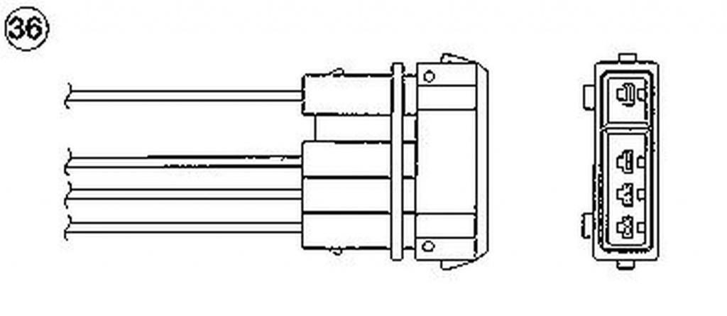 Sonda Lambda VW VENTO 1H2 NGK OZA527-E36