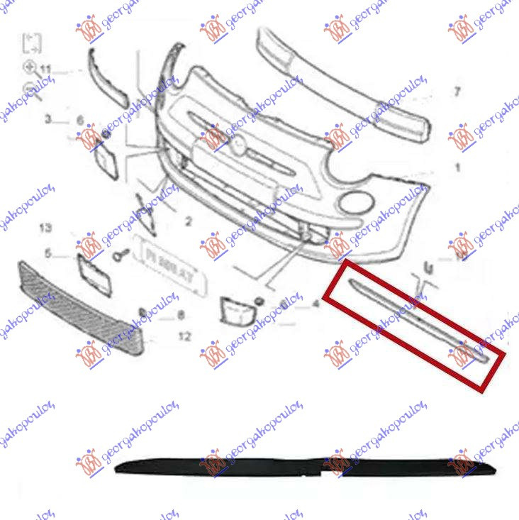 SPOILER BARA FATA - FIAT 500 15-, FIAT, FIAT 500 15-, 297206370