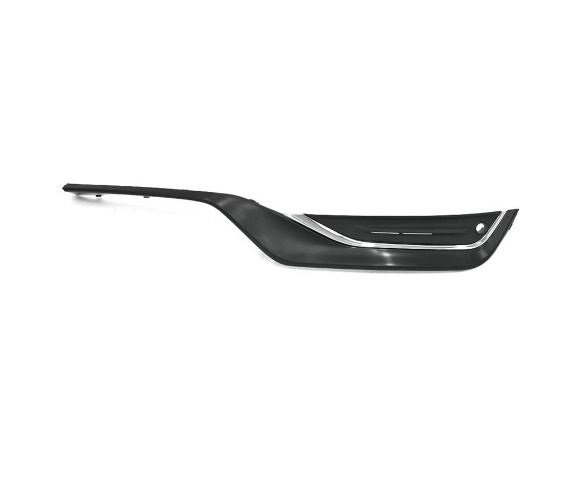 Spoiler bara protectie Volvo S60/V60 (Y20), 04.2013-, Fata, partea Stanga, cu gauri pentru Senzori de parcare (PDC), cu ornamente cromate, Aftermarket