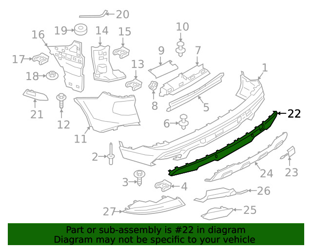 Spoiler bara spate BMW X5 (G05) 18-