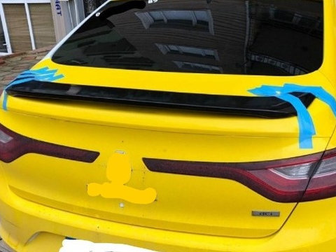 SPOILER RENAULT MEGANE 4 SEDAN MODEL ÎNALT (pianonegru-poliester) - NOU